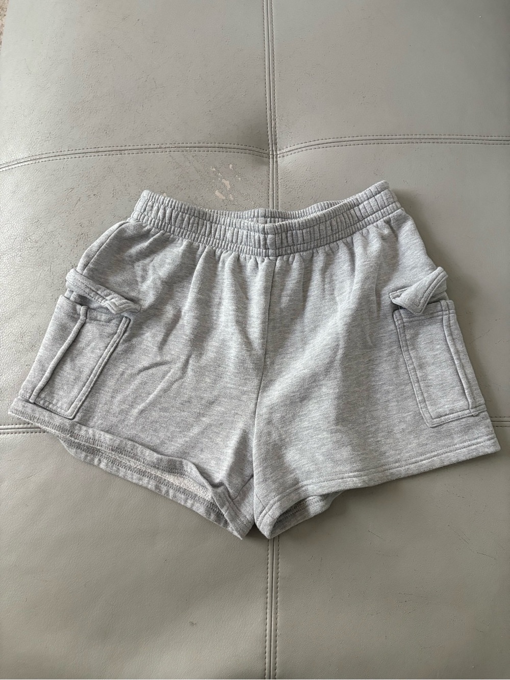Forever 21 Light Gray Knit Cargo Shorts